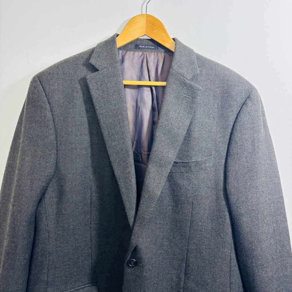 Ralph Lauren Lord & Taylor Green Olive Black Wool Men's Blazer Sports Jacket 44L - Picture 2 of 10